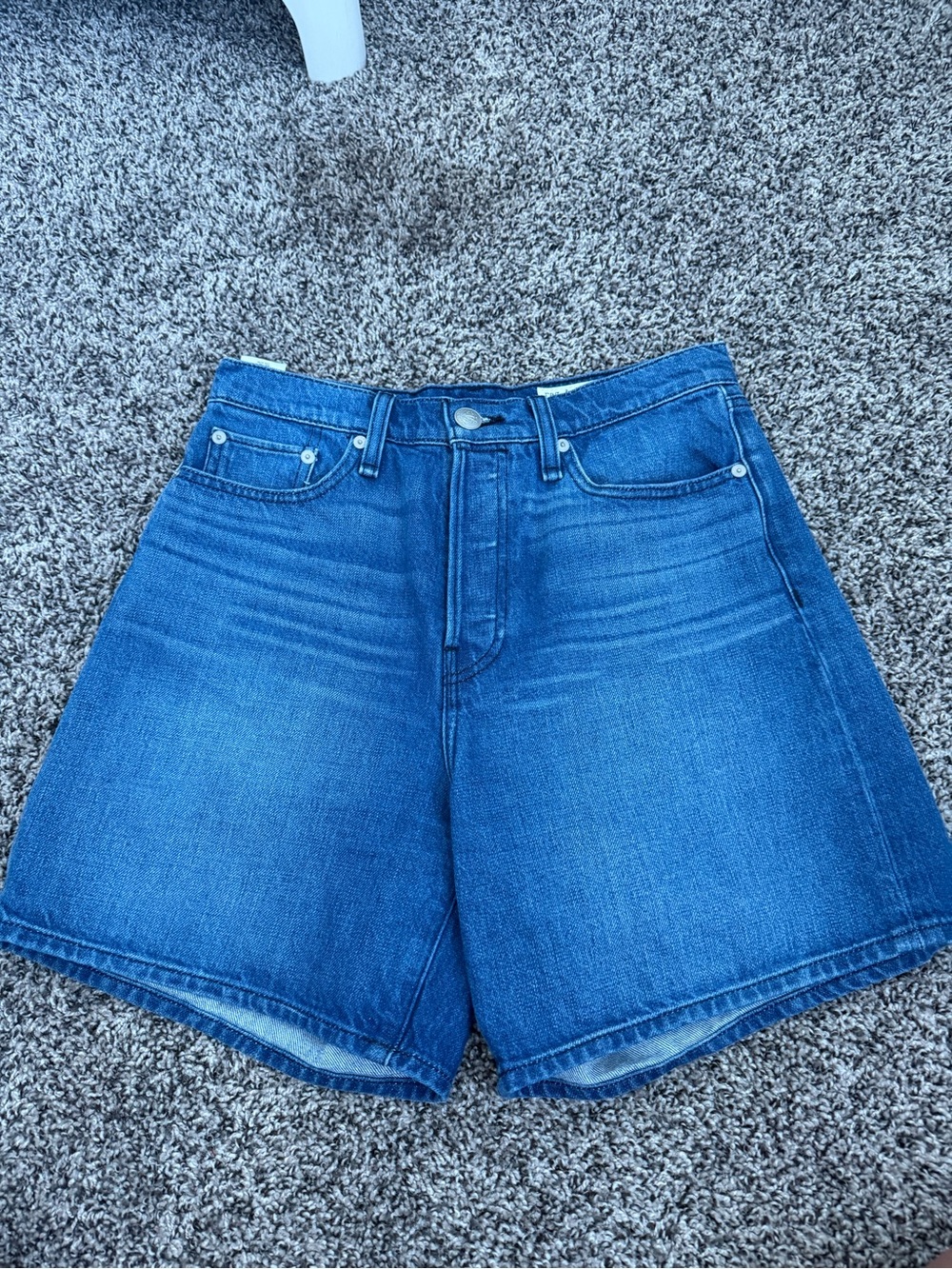 rag & bone Blue Denim High-Rise Jean Shorts